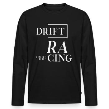 Extremsport Drift Racing - Männer Premium Bio Langarmshirt - Schwarz - Vorne - Nico (187cm)