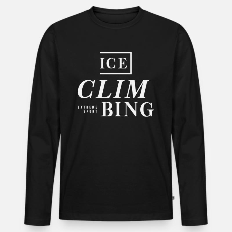 Extremsportklettern - Männer Premium Bio Langarmshirt - Schwarz