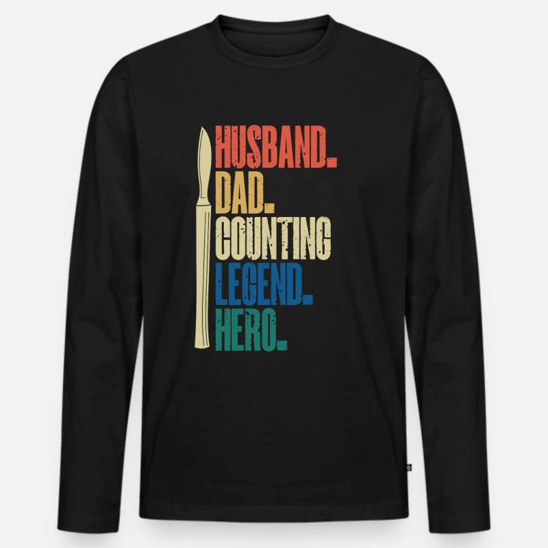 Chirurgischer Techniker Chirurgischer Technologe - Männer Premium Bio Langarmshirt - Schwarz