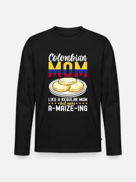 Venezuelan Arepas - Men's Premium Organic Long Sleeve Shirt - black