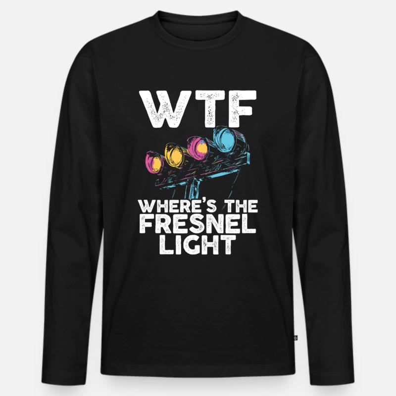 Lichttechniker Beleuchtungstechniker Lichttechnik - Männer Premium Bio Langarmshirt - Schwarz