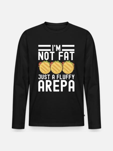 Venezolanische Arepas - Männer Premium Bio Langarmshirt - Schwarz
