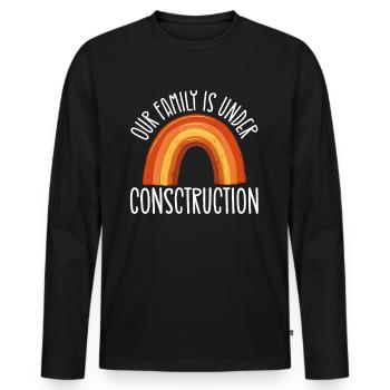 Bewusstsein für Unfruchtbarkeit IVF Befruchtung - Männer Premium Bio Langarmshirt - Schwarz - Vorne - Nico (187cm)