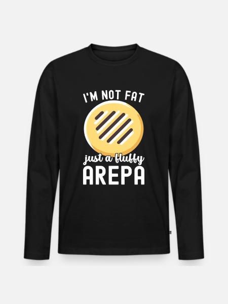 Venezuelan Arepas - Men's Premium Organic Long Sleeve Shirt - black