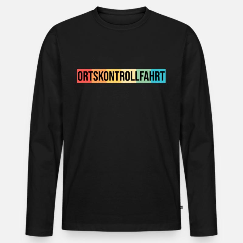 OKF Ortskontrollfahrt - Männer Premium Bio Langarmshirt - Schwarz