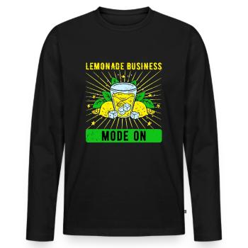 Lemonade Seller Lemonade Lemonade Stand - Men's Premium Organic Long Sleeve Shirt - black - Front - Nico (187cm)