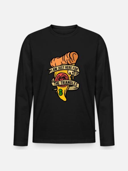 Pizzabäcker Pizzaiolo - Männer Premium Bio Langarmshirt - Schwarz