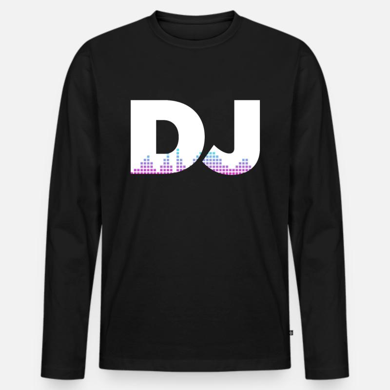 DJ Performance - Men's Premium Organic Long Sleeve Shirt - black