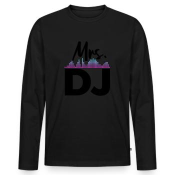 DJ Performance - Men's Premium Organic Long Sleeve Shirt - black - Front - Nico (187cm)