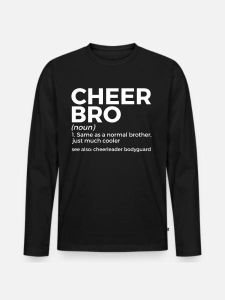 Cheerleader Cheerleading - Men's Premium Organic Long Sleeve Shirt - black