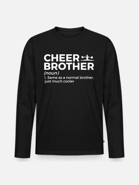 Cheerleader Cheerleading - Männer Premium Bio Langarmshirt - Schwarz