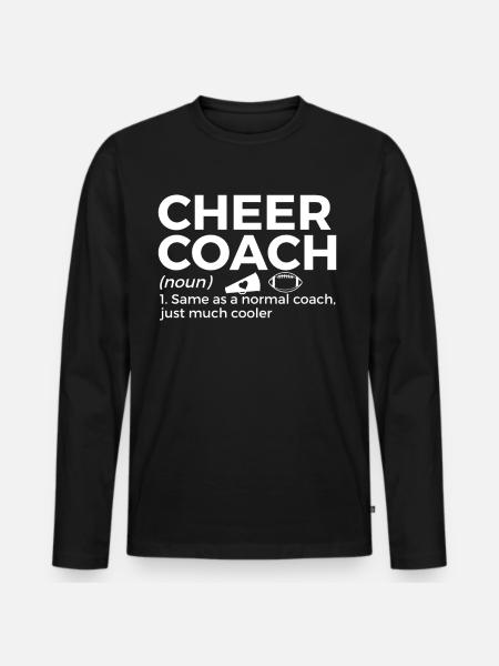 Cheerleader Cheerleading - Men's Premium Organic Long Sleeve Shirt - black