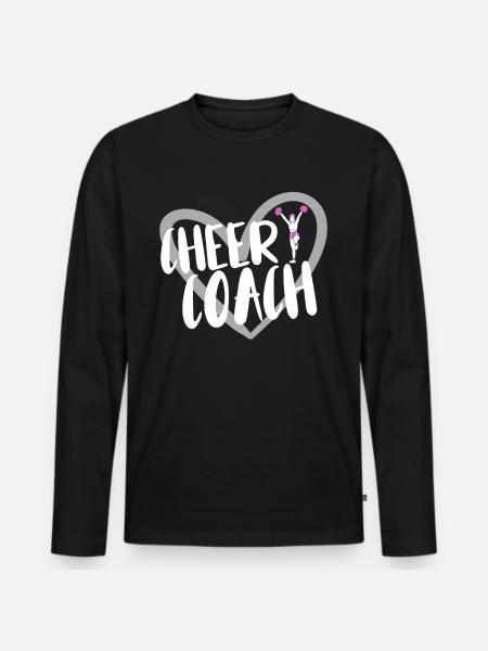 Cheerleader Cheerleading - Men's Premium Organic Long Sleeve Shirt - black