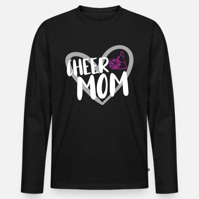 Cheerleader Cheerleading - Männer Premium Bio Langarmshirt - Schwarz