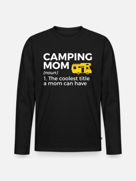 Camping Camping Motorhome - Men's Premium Organic Long Sleeve Shirt - black