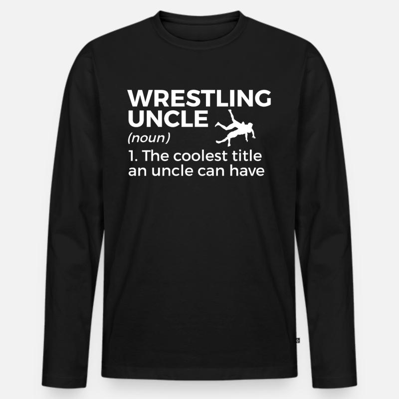 Wrestling - Männer Premium Bio Langarmshirt - Schwarz