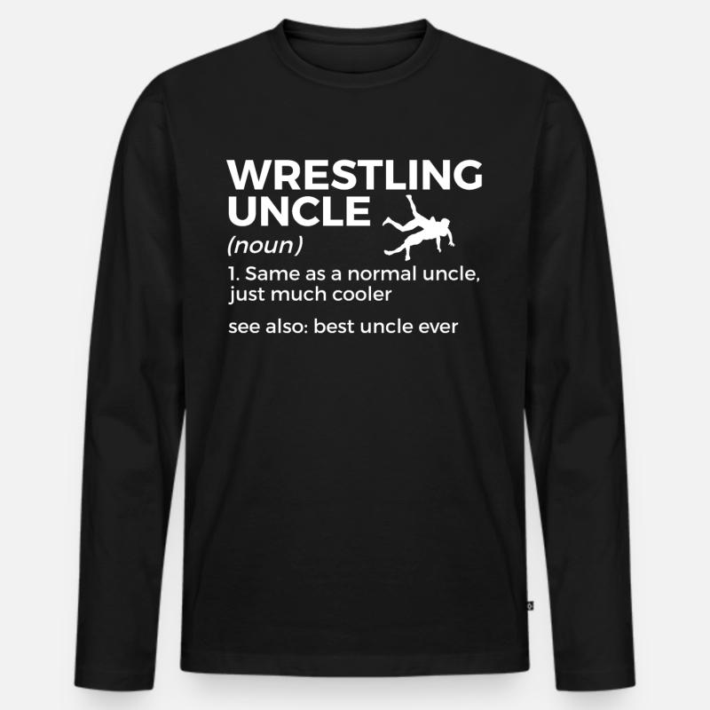 Wrestling - Männer Premium Bio Langarmshirt - Schwarz