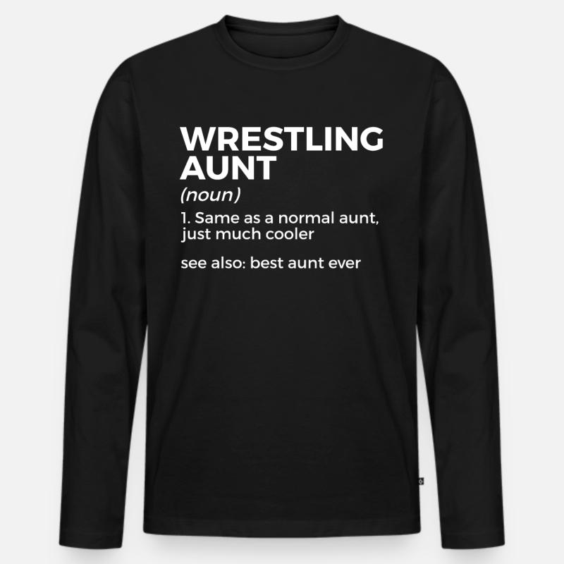 Wrestling - Männer Premium Bio Langarmshirt - Schwarz