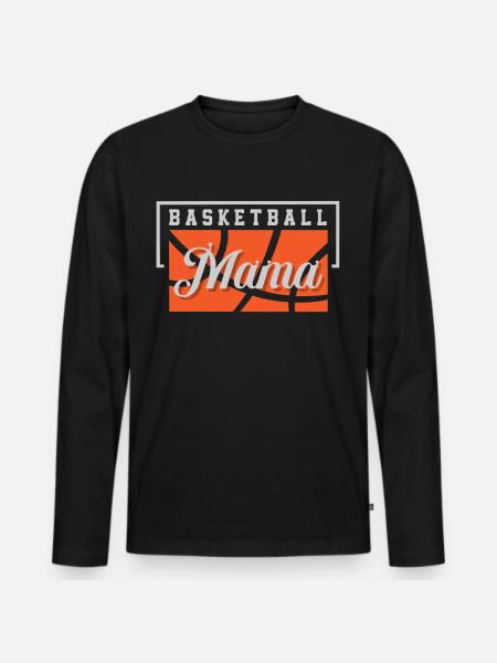Basketteur Basketteur Maman - T-shirt manches longues Premium bio Homme - noir