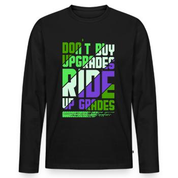 Unbenanntes Projekt 49 - Men's Premium Organic Long Sleeve Shirt - black - Front - Nico (187cm)
