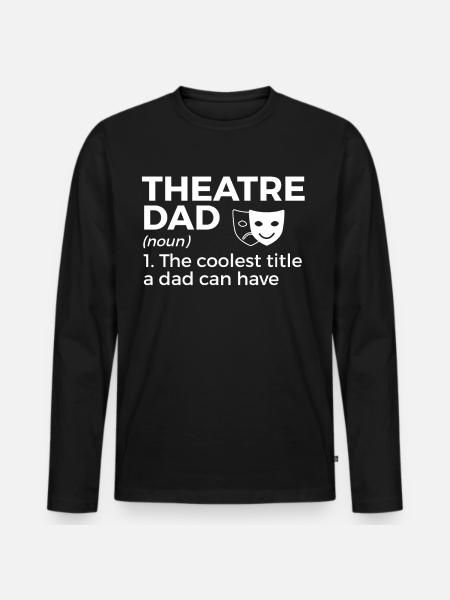 Acteurs de théâtre - T-shirt manches longues Premium bio Homme - noir
