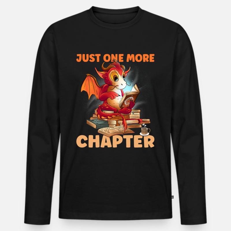 One More Chapter - Männer Premium Bio Langarmshirt - Schwarz