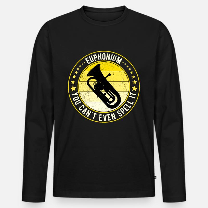 Euphonium Eufonium Euphonist - Männer Premium Bio Langarmshirt - Schwarz