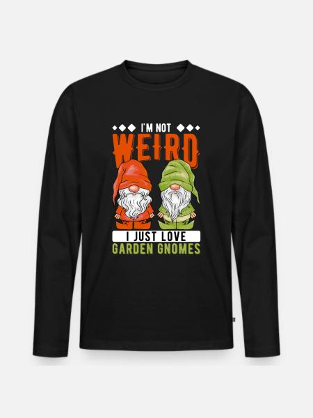 Gartenzwerge Gartenzwerge - Männer Premium Bio Langarmshirt - Schwarz