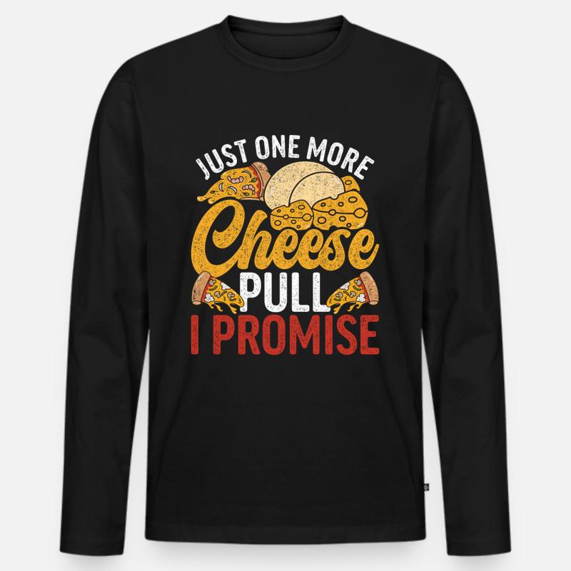 Pizzabäcker Pizzaiolo - Männer Premium Bio Langarmshirt - Schwarz