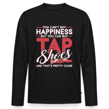 Stepptanz Stepptänzer Stepptänzerin Stepper - Männer Premium Bio Langarmshirt - Schwarz - Vorne - Nico (187cm)