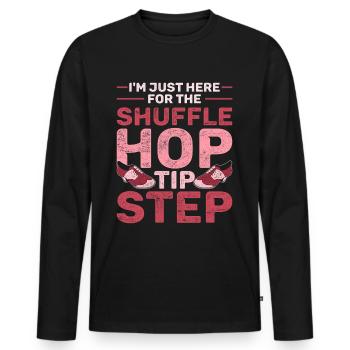 Stepptanz Stepptänzer Stepptänzerin Stepper - Männer Premium Bio Langarmshirt - Schwarz - Vorne - Nico (187cm)