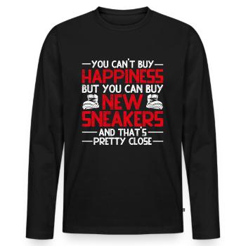 Sneaker Collector Shoe Collector - Men's Premium Organic Long Sleeve Shirt - black - Front - Nico (187cm)