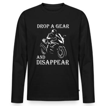 Motorrad | Motorradfahrer & Biker Spüche - Männer Premium Bio Langarmshirt - Schwarz - Vorne - Nico (187cm)