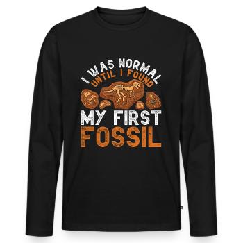 Paleontology Paleontologist - Men's Premium Organic Long Sleeve Shirt - black - Front - Nico (187cm)