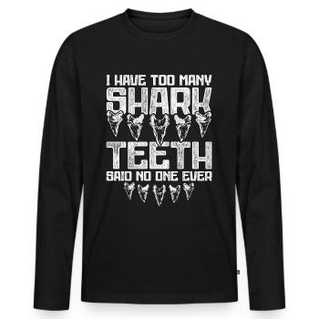 Paleontology Paleontologist - Men's Premium Organic Long Sleeve Shirt - black - Front - Nico (187cm)