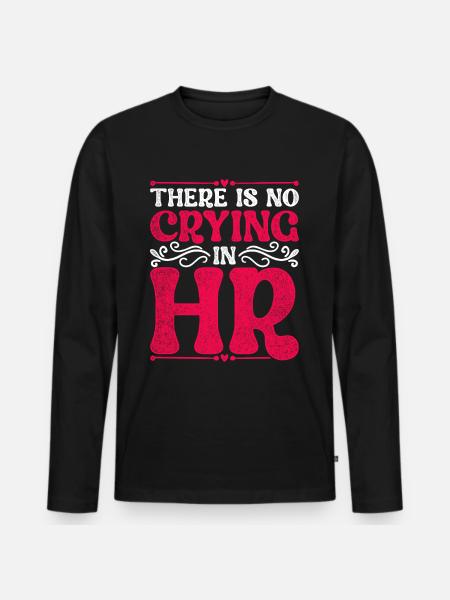 HR Manager Personalmanager - Männer Premium Bio Langarmshirt - Schwarz