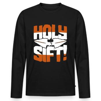 Pfeilspitzen Arrowhead Hunter Holy Sift - Männer Premium Bio Langarmshirt - Schwarz - Vorne - Nico (187cm)