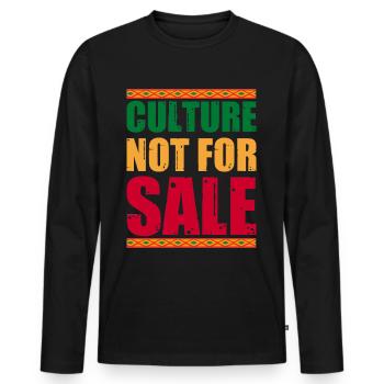 Black History Month Black History - Men's Premium Organic Long Sleeve Shirt - black - Front - Nico (187cm)