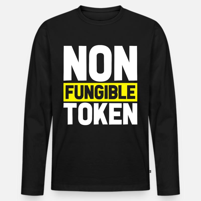 NFT - Männer Premium Bio Langarmshirt - Schwarz
