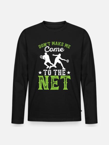Tennis - Men's Premium Organic Long Sleeve Shirt - black