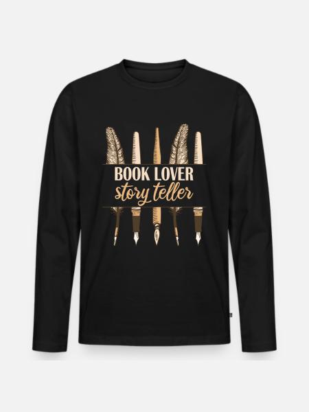 Auteur Conteur d’histoires - T-shirt manches longues Premium bio Homme - noir