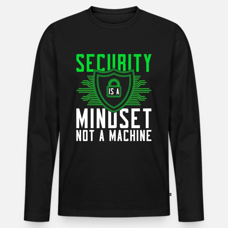 Ethical Hacker Ethischer Hacker - Männer Premium Bio Langarmshirt - Schwarz