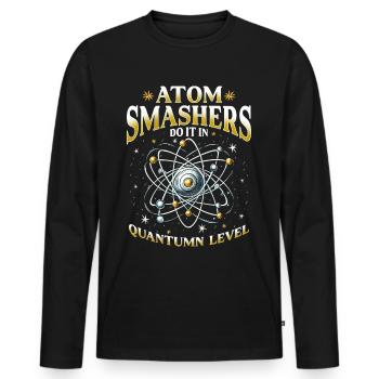 Nuclear Engineer Nuclear Technician - Men's Premium Organic Long Sleeve Shirt - black - Front - Nico (187cm)