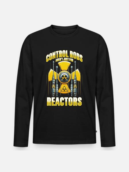 Nuclear Engineer Nuclear Technician - Men's Premium Organic Long Sleeve Shirt - black