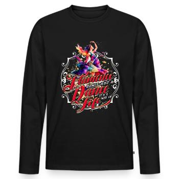 Flamenco Flamenco is not just a dance - Men's Premium Organic Long Sleeve Shirt - black - Front - Nico (187cm)