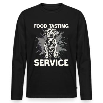 Labrador Retriever - Propriétaires de chiens - Labrador - T-shirt manches longues Premium bio Homme - noir - Devant - Nico (187cm)