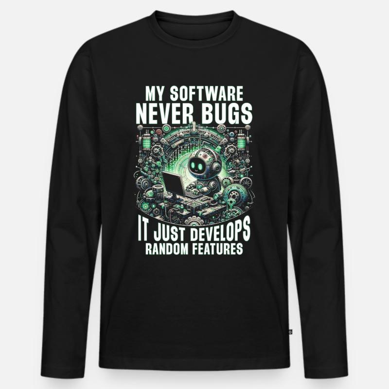 Robotics Engineer - Men's Premium Organic Long Sleeve Shirt - black