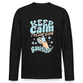 Nuclear phobia Mysophobia - Men's Premium Organic Long Sleeve Shirt - black - Front - Nico (187cm)