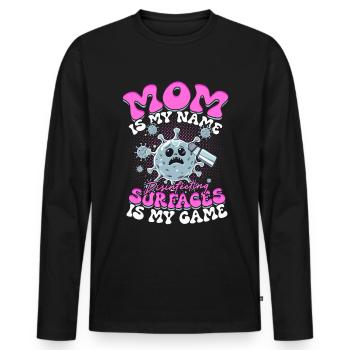 Nuclear phobia Mysophobia - Men's Premium Organic Long Sleeve Shirt - black - Front - Nico (187cm)