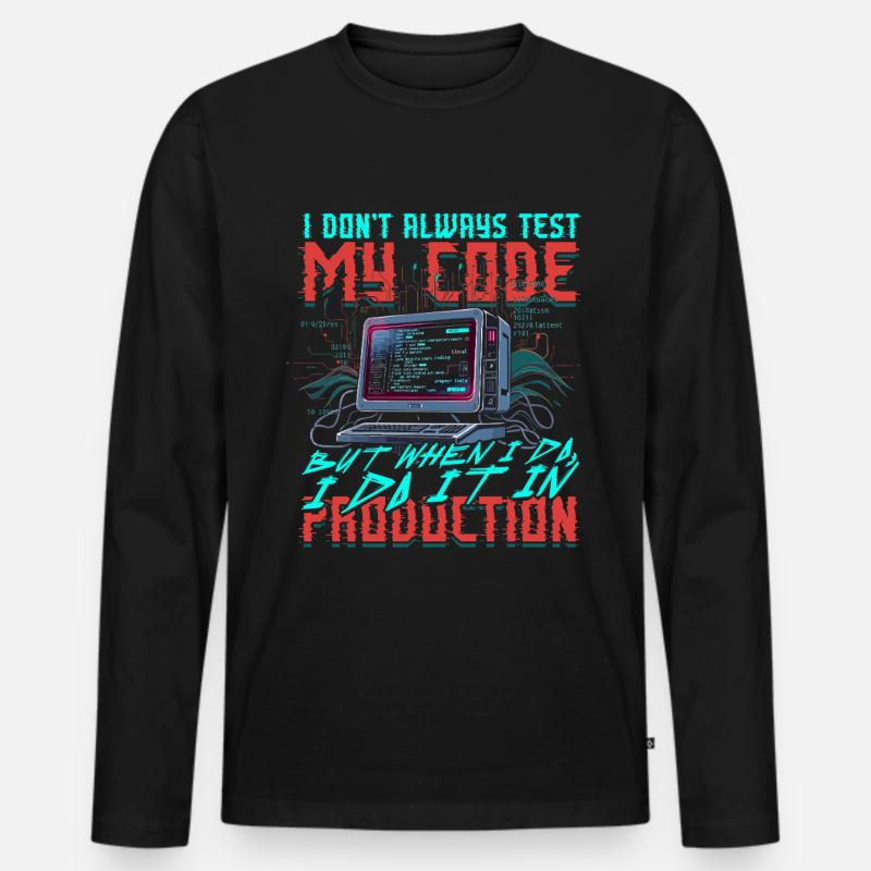 Theoretical Computer Scientist - Männer Premium Bio Langarmshirt - Schwarz